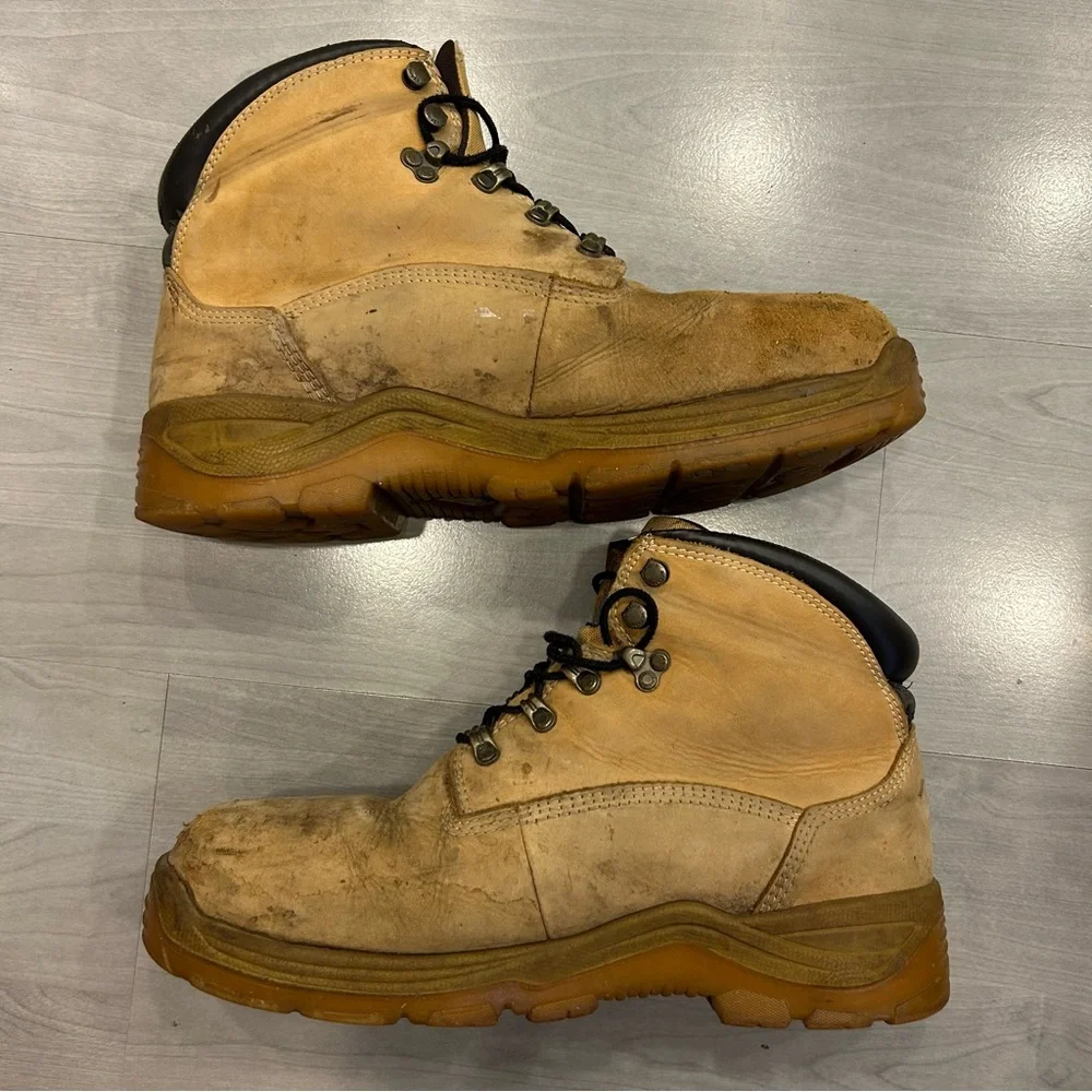 Herman Survivors Work Boots Mens 11W Leather Steel Toe Waterproof MNHS46DP001 - Picture 2 of 15